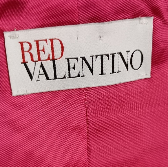 Red Valentino Ruffle Detail Coat in Fuschia Pink💕 $1595 - Picture 7 of 11